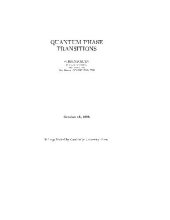 book Quantum phase transitions