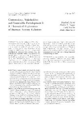 book Corporations, Stakeholders, and Sustainable Development