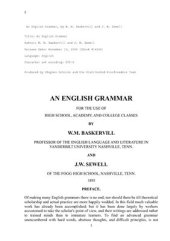 book An English Grammar for the use of high school, academy, and college classes