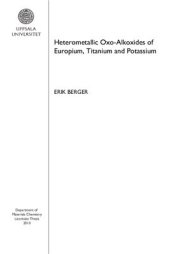 book Heterometallic Oxo-Alkoxides of Europium, Titanium and Potassium