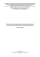 book Финансовая стратегия предприятия в инвестиционном процессе (для выполнения курсового проекта повышенной сложности)
