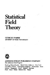 book Statistical field theory