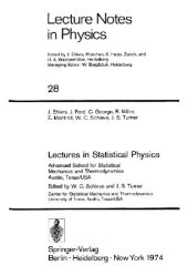 book Lectures in statistical physics