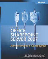 book Microsoft Office SharePoint Server 2007 administrator's companion