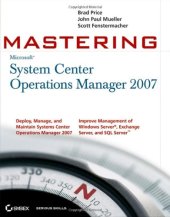 book Mastering System Center Operations Manager 2007