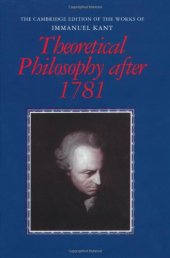 book Theoretical Philosophy After 1781