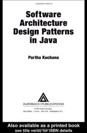 book Software architecture design patterns in Java