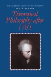 book Theoretical philosophy after 1781