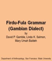 book Firdu-Fula Grammar (Gambian Dialect)