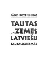 book Tautas un zemes latviešu tautasdziesmās