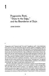 book Progressive Rock, Close To The Edge and the Boundaries of Style