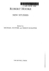 book Robert Hooke: New Studies