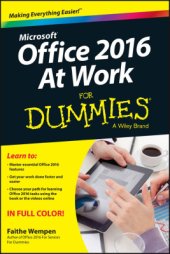 book Office 2016 at Work For Dummies