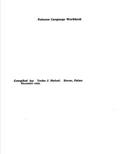 book Palauan Language Workbook