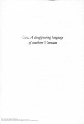 book Ura: A disappearing language of southern Vanuatu