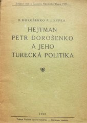 book Hejtman Petr Dorošenko a jeho turecka politika