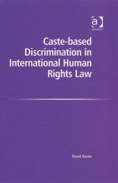 book Caste-based Discrimination in International Human Rights Law