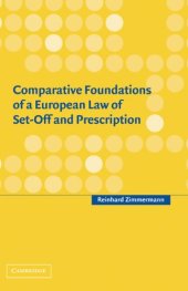 book Comparative Foundations of a European Law of Set-Off and Prescription