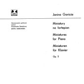 book Miniatury na fortepian ор.5