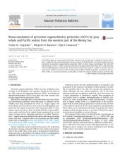 book Bioaccumulation of persistent organochlorine pesticides (OCPs) by gray whale and pacific walrus from the Western part of the Bering Sea