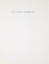 book The Unseen Rembrandt