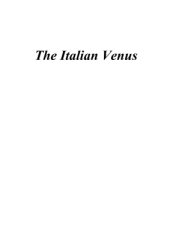 book Topical Catalogues of the Iconography of Venus from the Middle Ages to Modern Times. V. 1.1. The Italian Venus