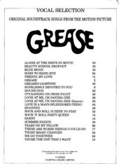 book Grease. Vocal Selections