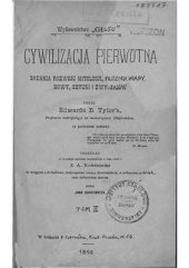 book Cywilizacja pierwotna. Tom II