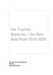 book Car Traction Batteries - the New Gold Rush 2010-2020