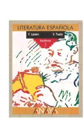 book Literatura española. Bachillerato 3