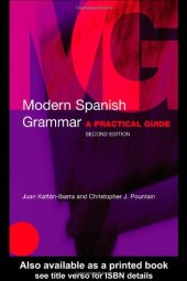 book Modern Spanish grammar