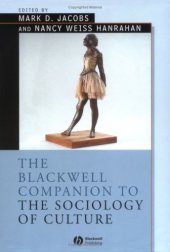 book Jacobs - Hanrahan (eds) - Companion To The Sociology Of Culture