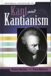 book Historical Dictionary of Kant and Kantianism