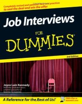 book JobInterviewsForDummies