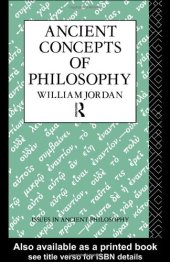 book Ancient Concepts of Philosophy