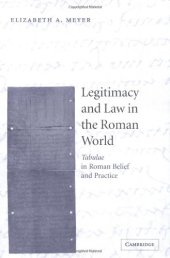 book Legitimacy law roman world