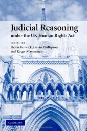 book Judicial reasoning under UK