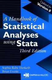 book A handbook of statistical analyses using Stata