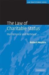 book Law charitable status