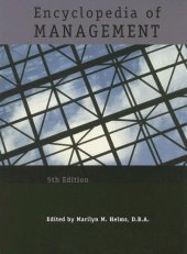 book Encyclopedia Of Management