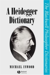 book A Heidegger Dictionary