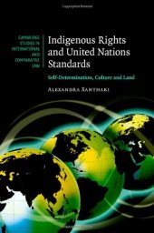 book Indigenous Rights and United Nations Standards