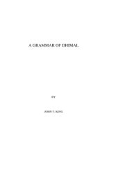 book A Grammar of Dhimal