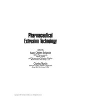 book Pharmaceutical Extrusion Technology