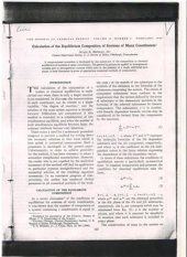 book Calculation of the equilibrium composition of systems of many constituents