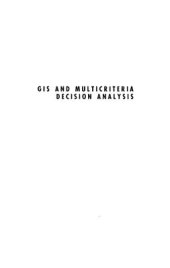 book GIS and multicriteria decision analysis