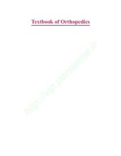 book Textbook of Orthopedics