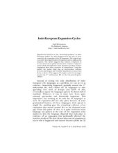 book Indo-European Expansion Cycles