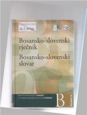 book Bosansko-slovenski rječnik (Bosansko-slovenski slovar)