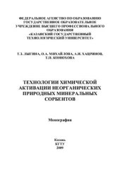 book Технологии химической активации неорганических природных минеральных сорбентов